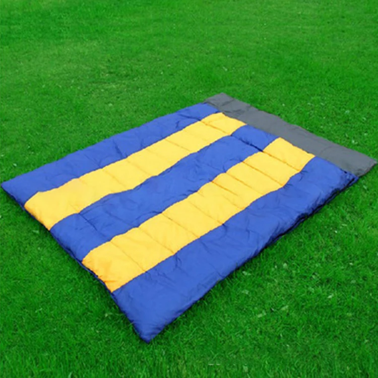 

OEM Winter Outdoor Camping Gear 0 Degree Down Envelope Double Sleeping Bag with Pillow, Customized color