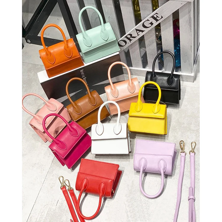 

Fashion Candy Color Purse Small Tote Sling Shoulder Bag Crossbody Handbag PU Leather Cute Mini Kid Purses and Handbags for Girls