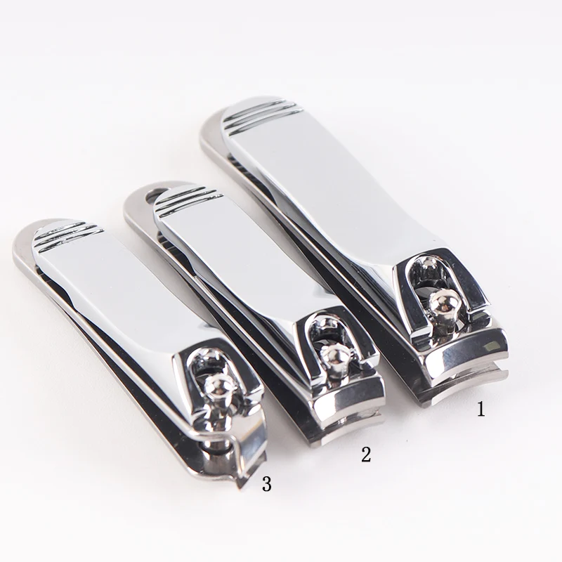

LOW MOQ Connie Cona high quality shiny finish big small size nail clipper, Silver