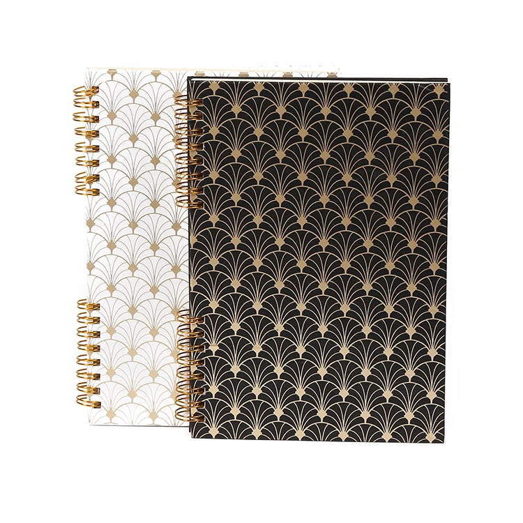 Promotional fashionable eco-friendly office school diary hardcover spiral notebook