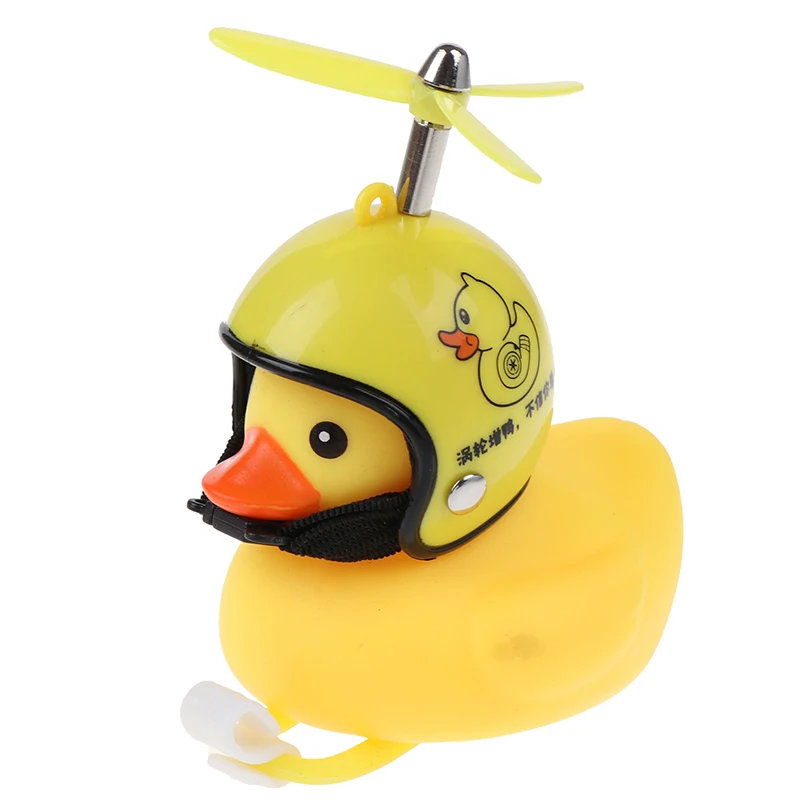 

1pcs Cartoon Yellow Silica Gel Little Duck Shape Bicycle Bells Shining Mountain Bike Handlebar Duck Head Light Accessories Tools