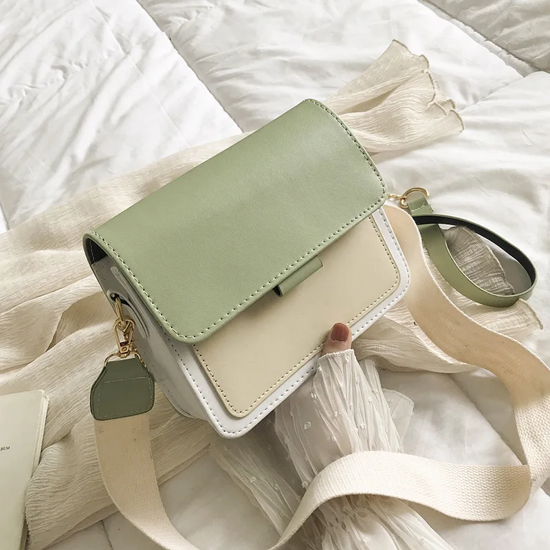 

Summer 2021 new small flip crossbody bag leather shoulder messenger bag women handbag mobile wallet, As photo