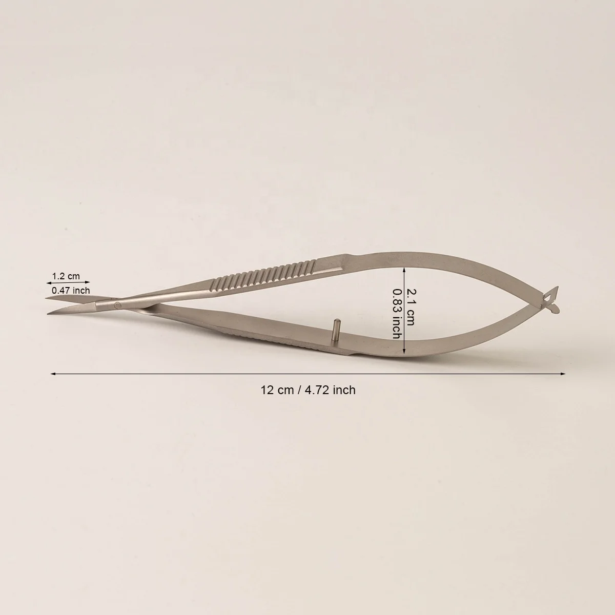 Sharp Stainless Steel Professional Straight Curved Head Russian Nail Cuticle Micro Scissors Manicure