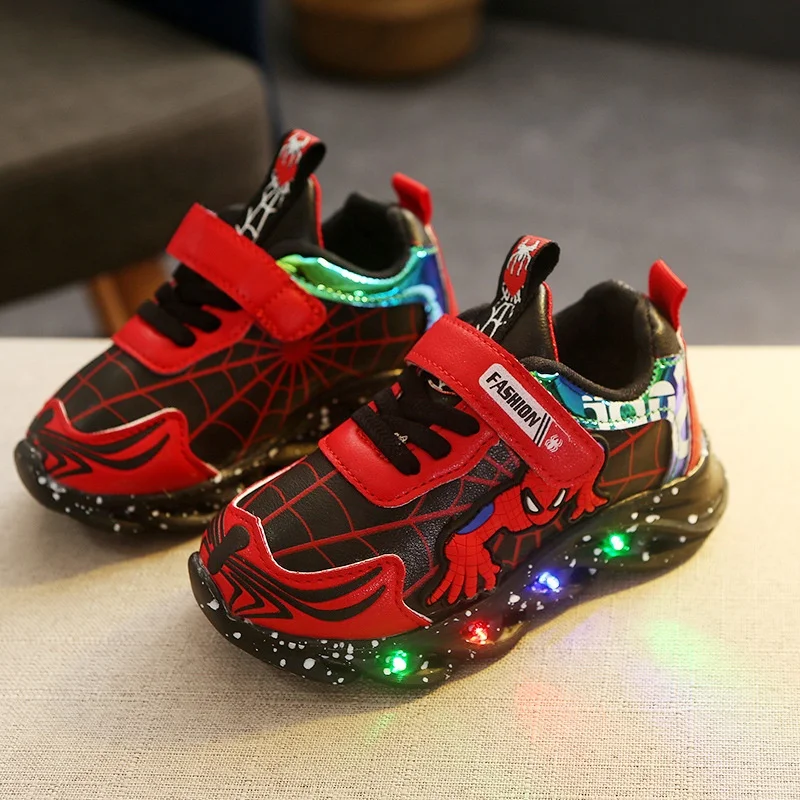 

Boy's Spider Man Leisure Sports Running Walking Shoes Children's Basketball Shoes