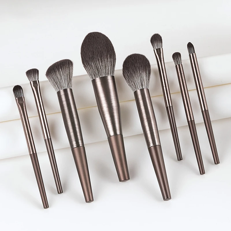 

rotating makeup brush makeup brushes accesories makeup flat brush, Coffe color