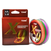 

TOMA Multifilament Saltwater 150M Braided Wire PE Fishing Line 9 Strands Braided 17-57LB