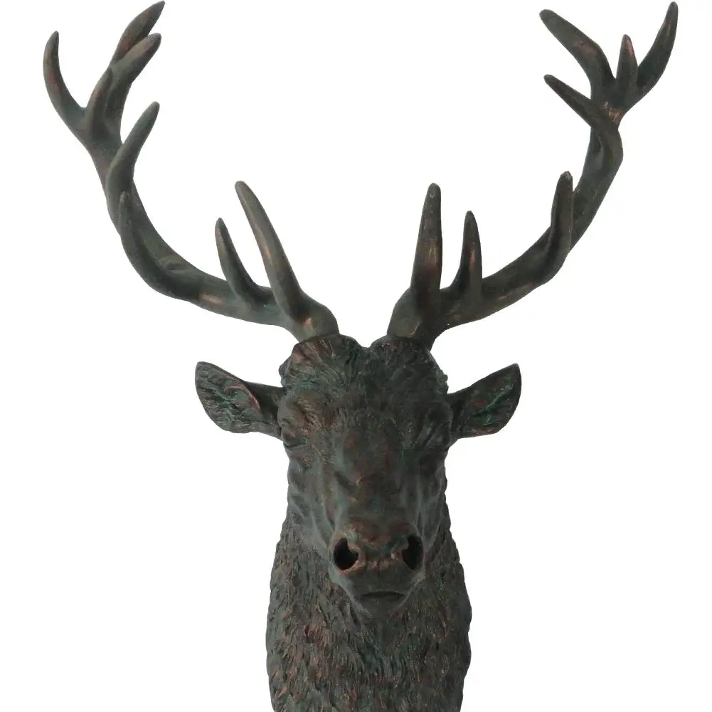 鹿角雕像鹿头墙面装饰家居装饰镁 - buy deer head