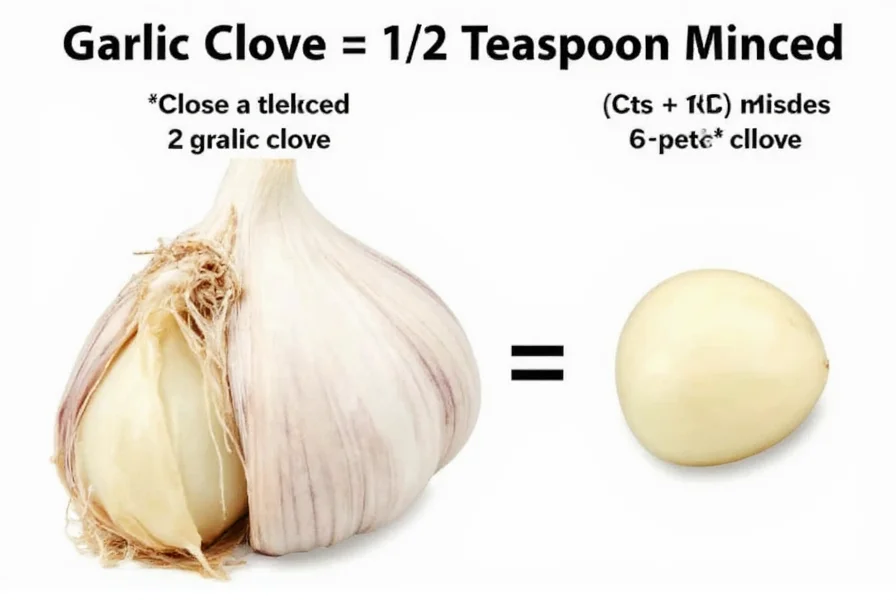 1 Garlic Clove = 1/2 Teaspoon Minced: Exact Conversion Guide