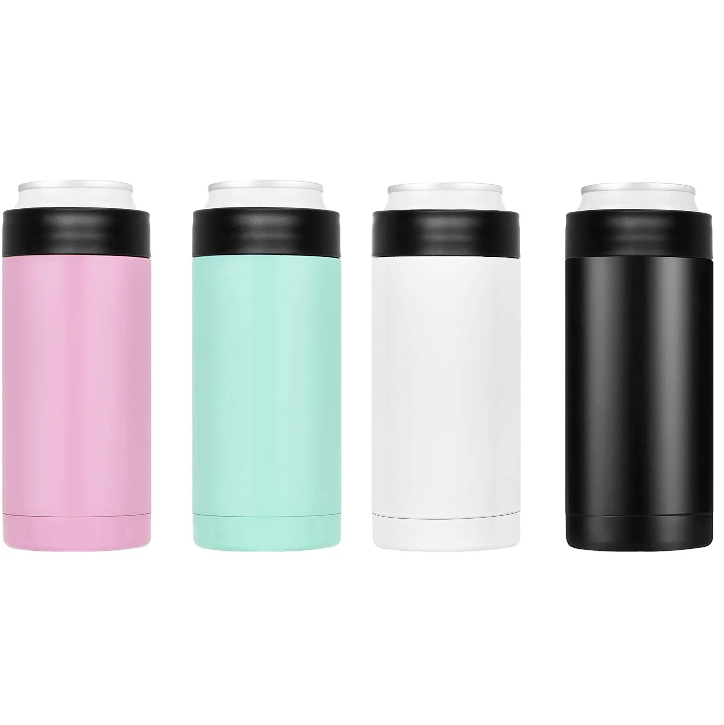 

16 oz Stainless Steel Double Wall Vacuum Insulated Can or Bottle Cooler Keeps Beverage Cold for Hours, Customized color acceptable