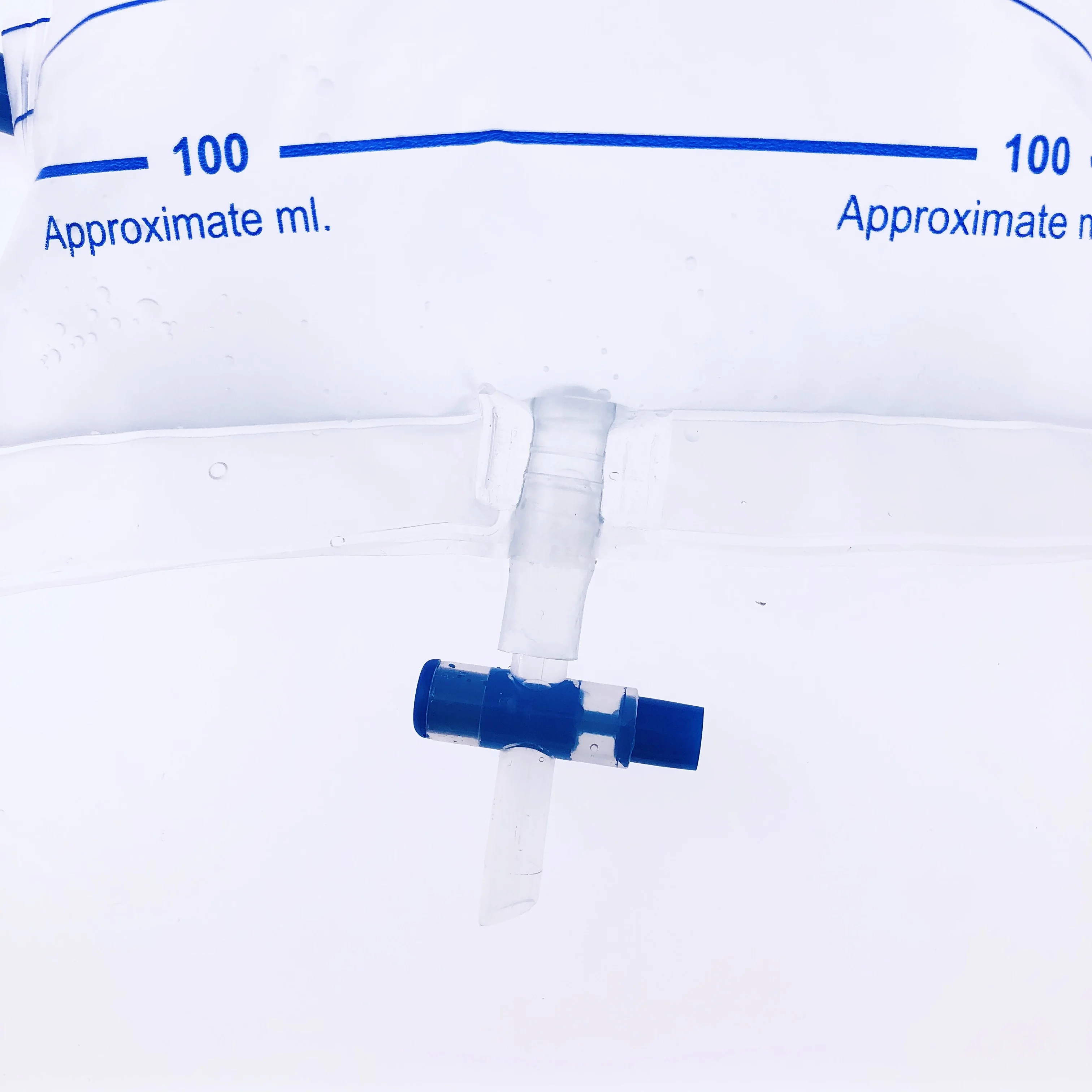 
Greatcare Medical urinary drain bag with T valve transparent films 2000ml urine bag 