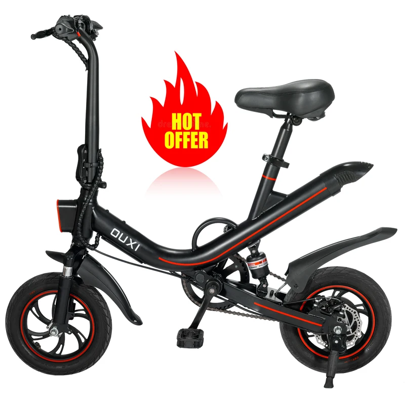 

EU Warehouse OUXI V1 V5 V6 350W 500W 600W 12'' 14'' 16'' Folding e Bike Pedal Assist Electric City Bike Electric Bike, Black white