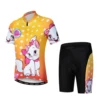 Wholesale Orange Cycling Jersey Sets Children Short Sleeve Mtb Bike Jersey Ropa Ciclismo Sport Bicycle Kids Cycling Clothing