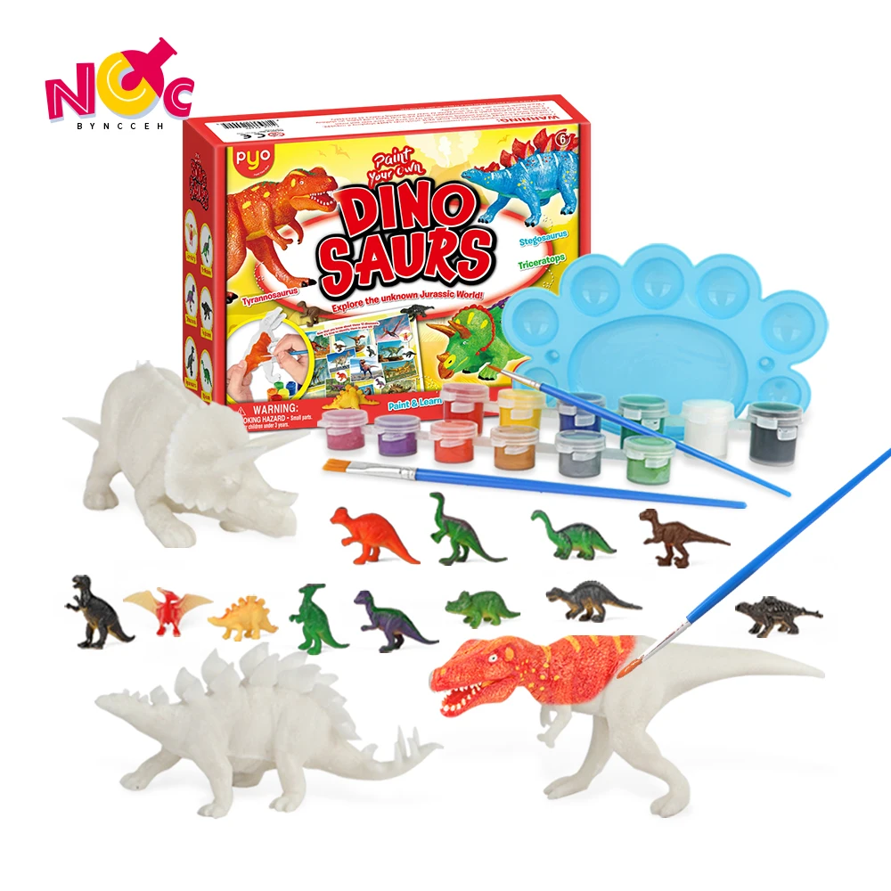 

byNCCeh CPC Certification graffiti DIY toy dinosaur model painting set education children art & craft painted children toys kits