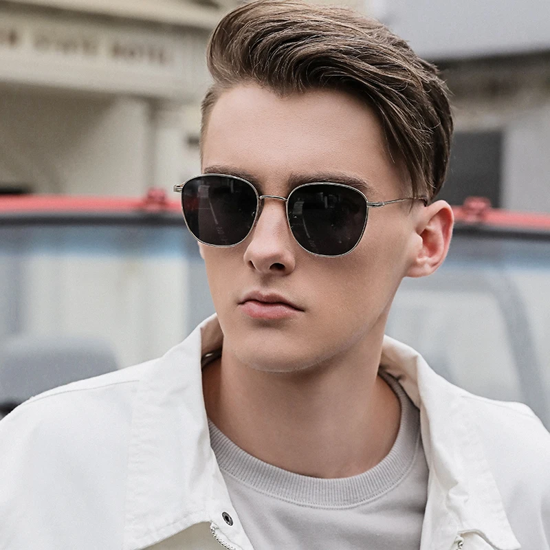 

Luxury Metal Sunglasses unisex Round Mirrored Circle Sun Glasses Brand Designer Vintage Oculos UV400, Black