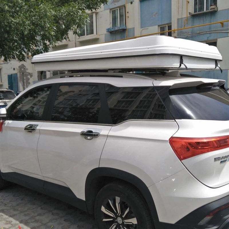 

Folding Suv pop-up open outdoor Canvas camping box ABS automatic hard shell roof top car roof top tent for sale
