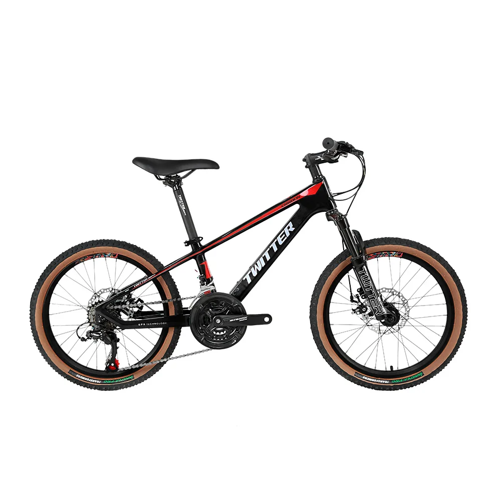 

Newest Twitter KID20 EF500-21speed carbon frames mountain bike 20 inch cycle mountain bike child carbon mountain bike, Blackred / whitered / red / blue / orange / yellow / silver