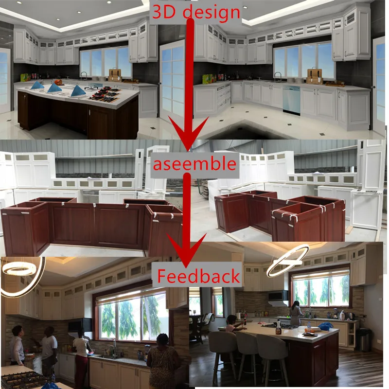 American Standard L Shaped Modular Kitchen Design