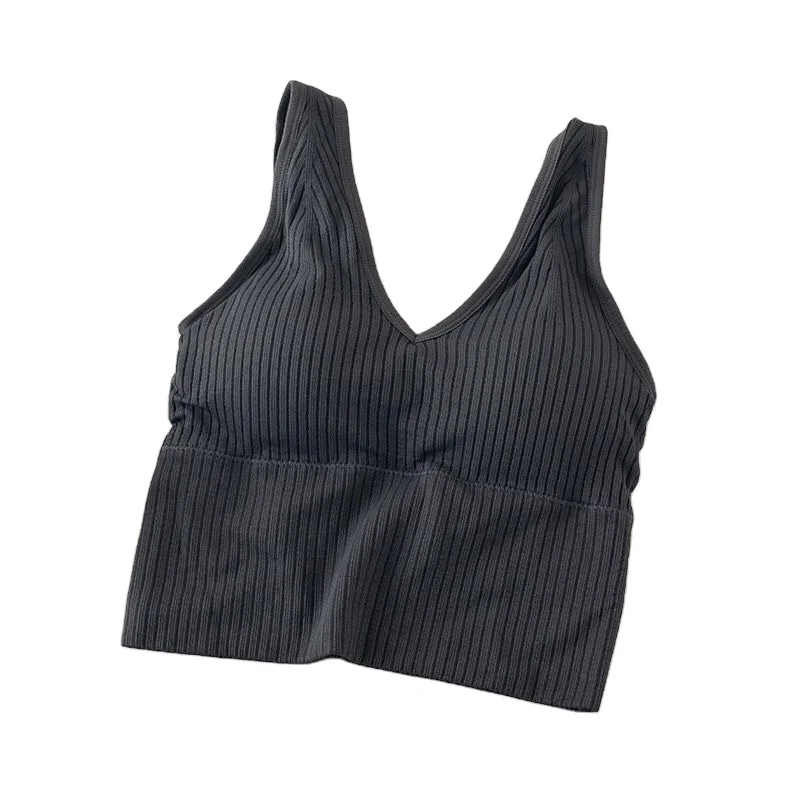 

Four Seasons Seamless Cotton Beautiful Back Vest Women's Bottoming Sports Wear Suspenders Inside and Outside