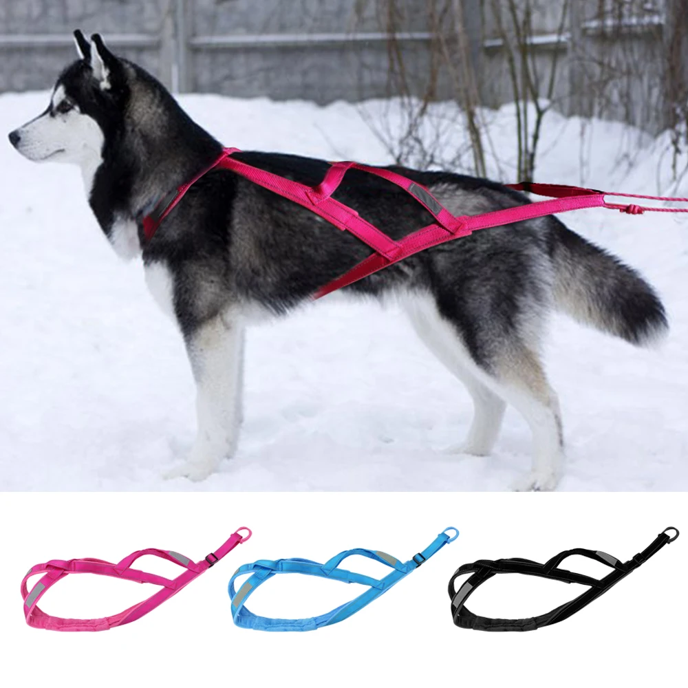 

Dog Sled Harness Pet Weight Pulling Harness Mushing X Back Harness For Large Dogs Training Working Exercise Skijoring Scootering