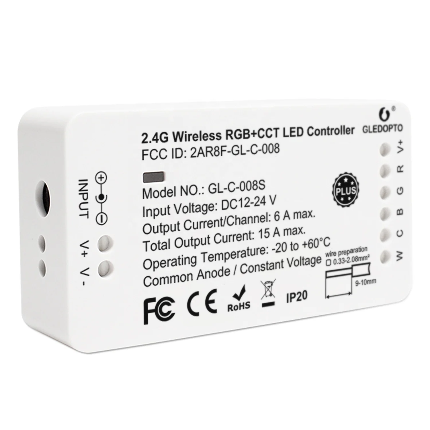 Wireless zigbee rgbcct led rgb controller with dynamic color-changing modes for 5050 Strips - Famidy.com