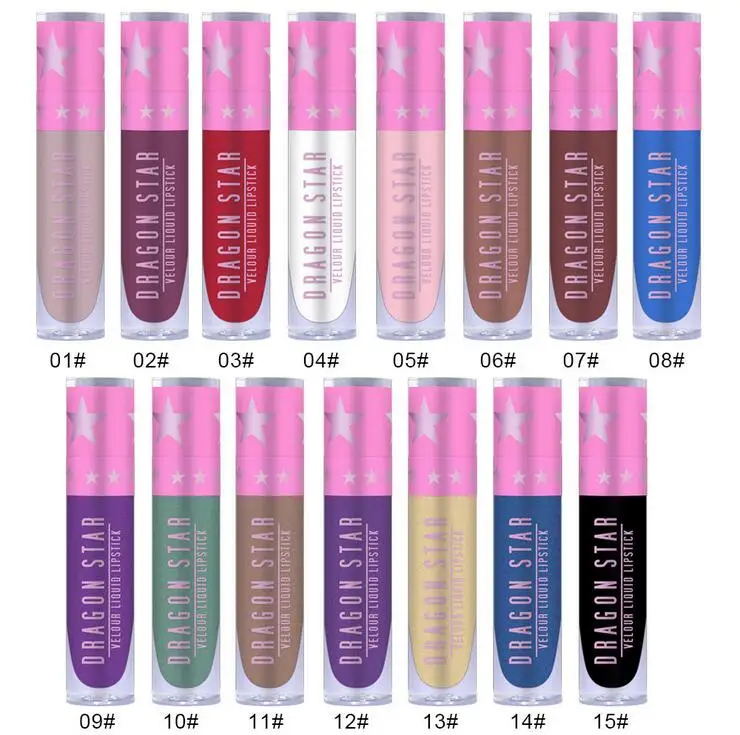 

TEAYASON Star Metallic Matte Lip Gloss Waterproof Long Lasting Makeup Liquid Lipstick Cosmetic