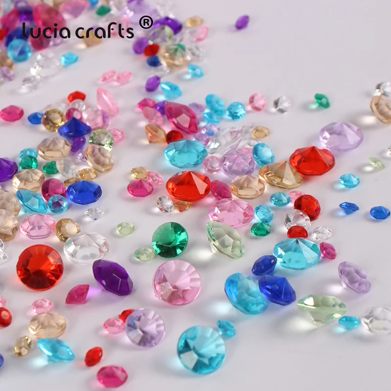 

About 640pcs DIY Craft Crystal Gems Diamond Wedding Home Decor Sewing accessories Flatback Rhinestones D0709, As the picture