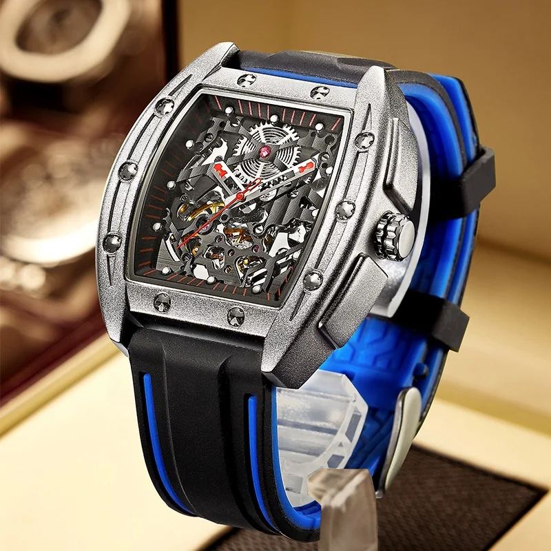 

YD original design men's automatic mechanical watch classic business hollow waterproof top brand new watch