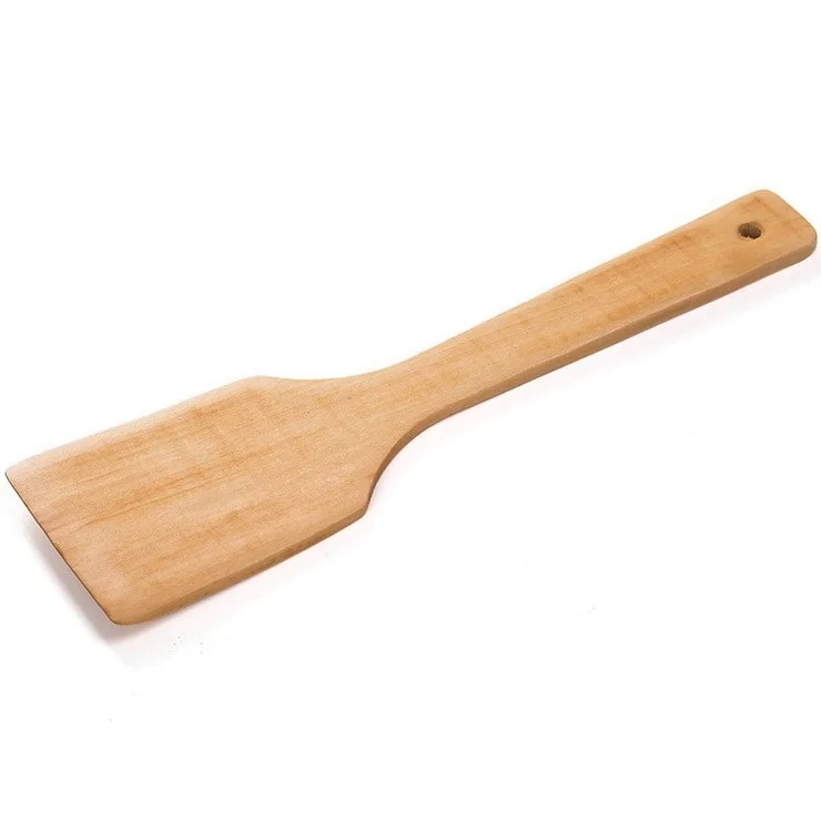 

High Quality Natural Wood Tableware Spoon Frying Pan Scoop Cooking Utensils Fried Shovel Spatula Kitchen Cooking Tool, As the picture