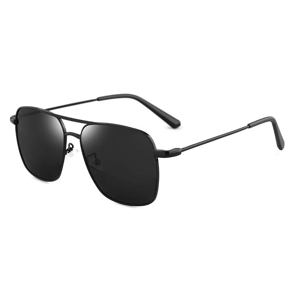 

Polarized Sunglasses for Men Double Bridge Sunglasses High Quality TAC Lenses Double Beam Sunglasses 19027