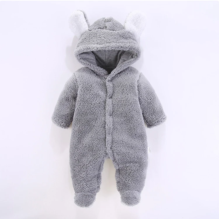

2019 Winter Clothes New Baby Clothes Bear Organic Cotton Babies Clothing Shu Velveteen Baby Boy Clothing, Pink,brown,white,gray