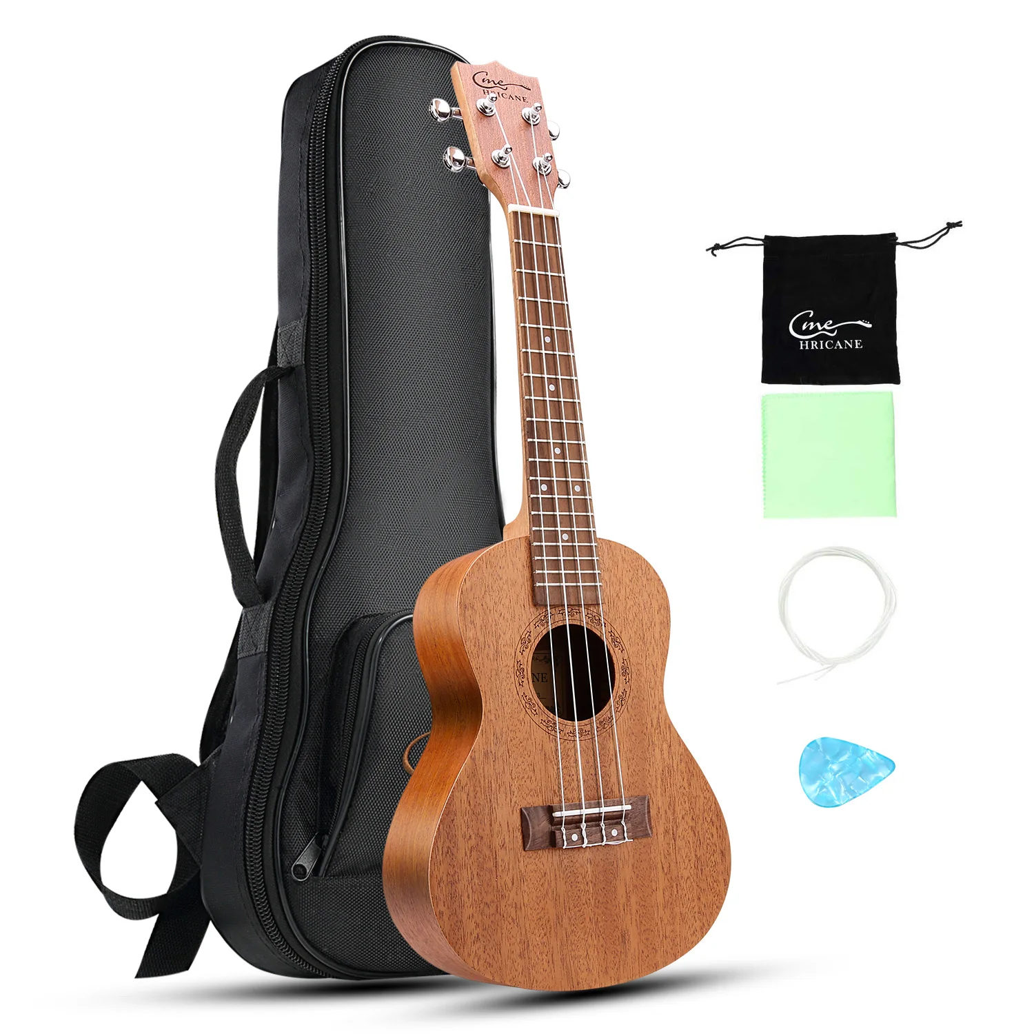 

musical instruments travel ukulele 26inches Hot Sale Thin Body Mahogany tenor Acoustic Gloss Ukulele, Natural