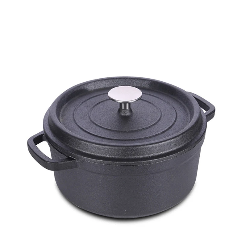 

High Quality Whole body Disa Stockpot Black Cast Iron Dutch Oven Pot