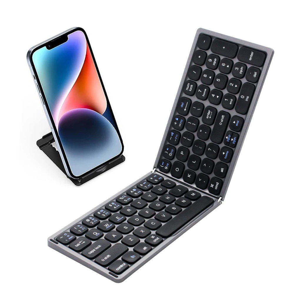 

portable mini folding keyboard wireless 5.1 fold portable pocket size mini bluetooth keyboard for sony vaio galaxy z fold