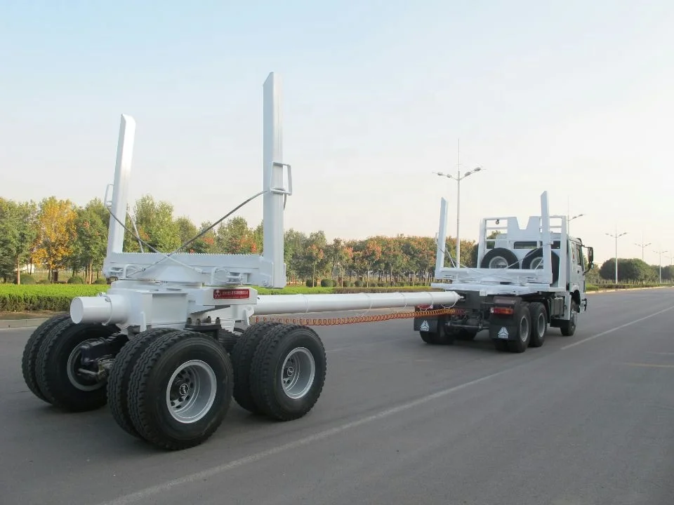 6x6 Sinotruk Howo Wood Transportation Truck Log Carrier Truck In Forest
