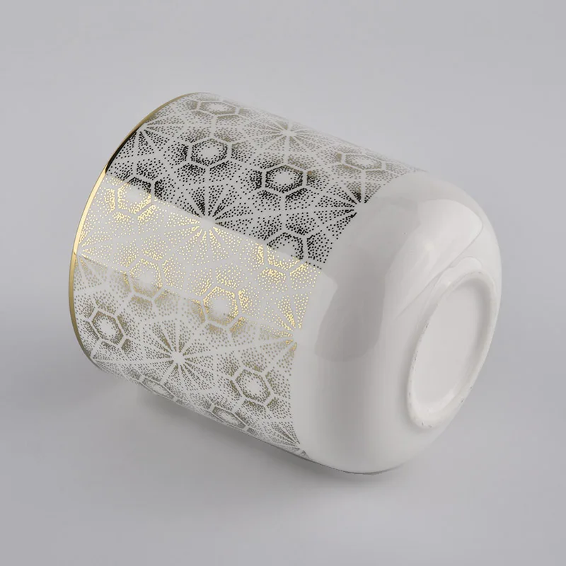 decorative ceramic candle jars for Christmas