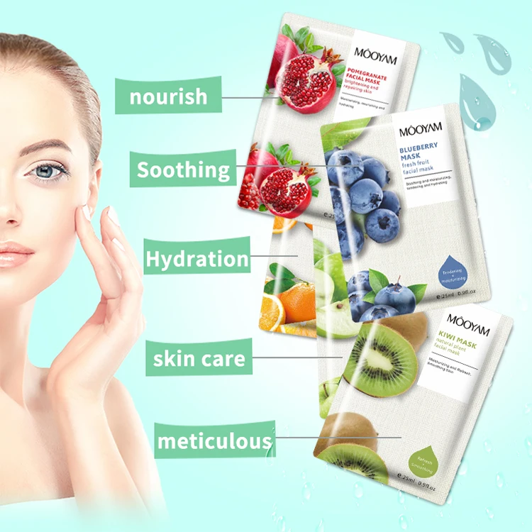 

Wholesale Natural Organic Face Sheet Mask Private Label Whitening Hydrating Skin Care Korea beauty Facial Mask