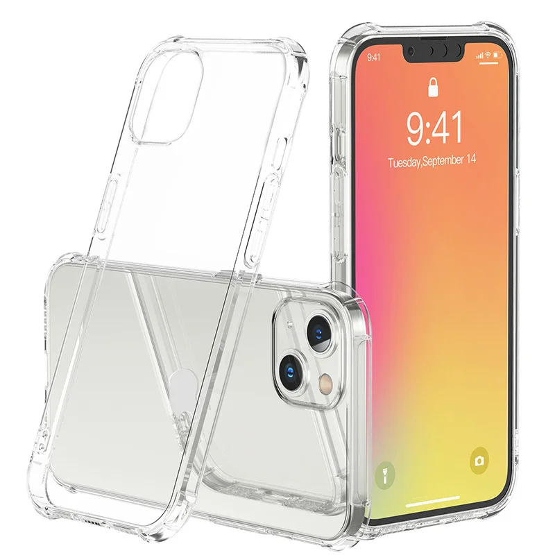 

Wholesale Crystal Clear Soft TPU Silicone Phone Case for iPhone 11 12 13 mini pro max for Samsung s21 ultra plus s30