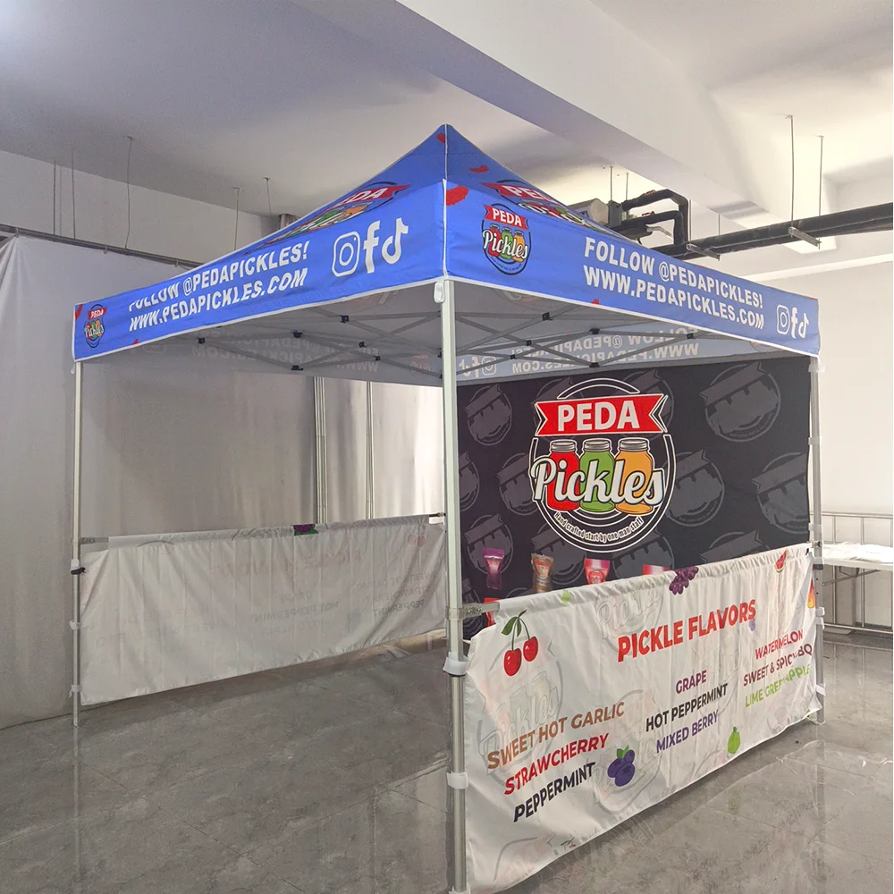 Wholesale Waterproof 3*3m 10*10ft Pop up Gazebo Tent Large Trade Show Tent Custom Logo Printing Brands for Outdoor Party Weeding