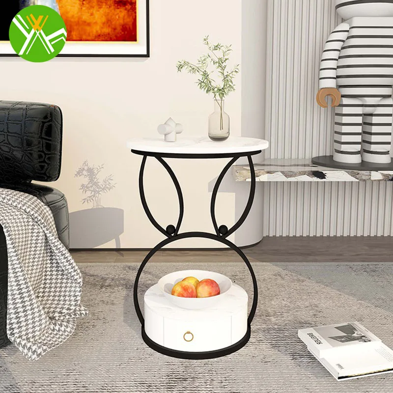 

Yuhai metal bed side table for living room bedroom modern Hexagonal Nordic Side table for living room