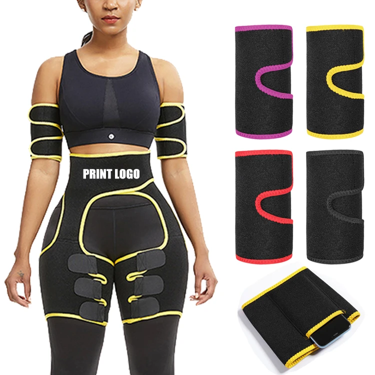Hot Neoprene Waist Trainer Control Tummy Compression Booty Sculptor Thigh Shaper And Phone Pocket Arm Shaper
