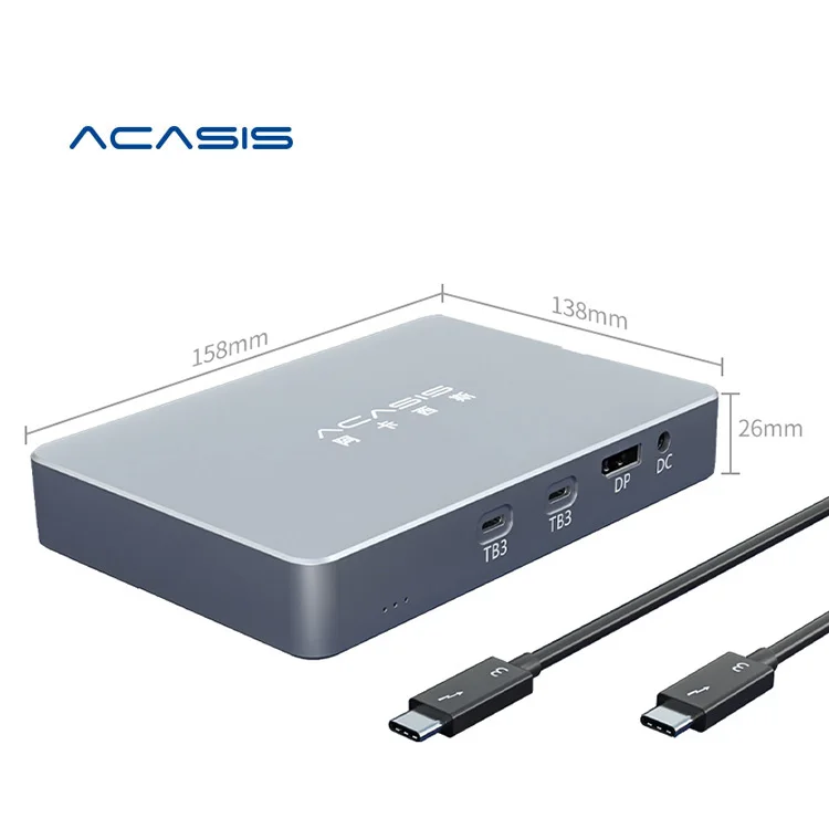 

Acasis M.2 Quad-disk NVME HDD Enclosure USB4.0 Docking Station Type C to USB 3.0 Hard disk box for laptop&macbook