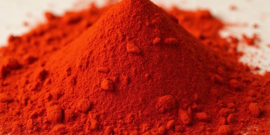 Chef wearing gloves while mixing chili powder
