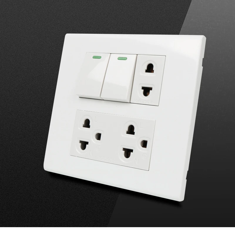 Thailand Wall Mounted Electrical Power Multifunction Switch Socket