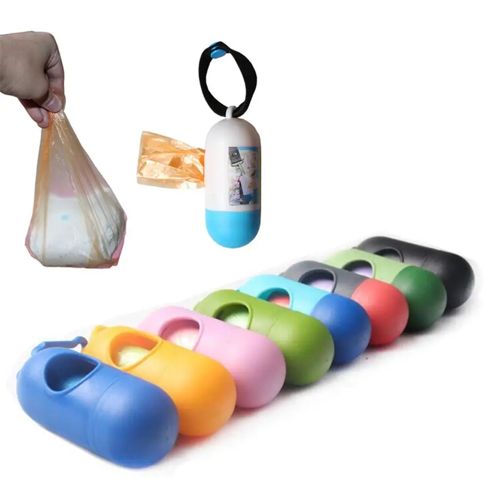 

Disposable Plastic portable pet waste poop bags with dispenser baby nappy changing garbage collection diaper bag holder, As the picture shows