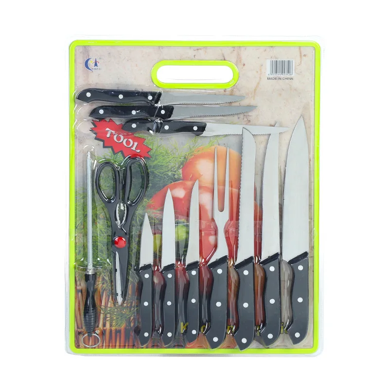 

Cheap Price Wholesale Kitchen Knives Set Wholesale 13PCS Scissor Kitchen Tool Set