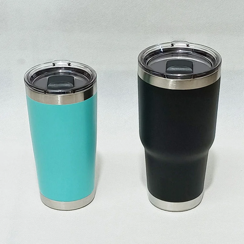 

30oz 20oz Stainless Steel Tumblers yetys termos Double Wall Vacuum glasses keep Cold Vasos Travel wine Cups 36 30 20 14 oz Mugs, Contact we of the color