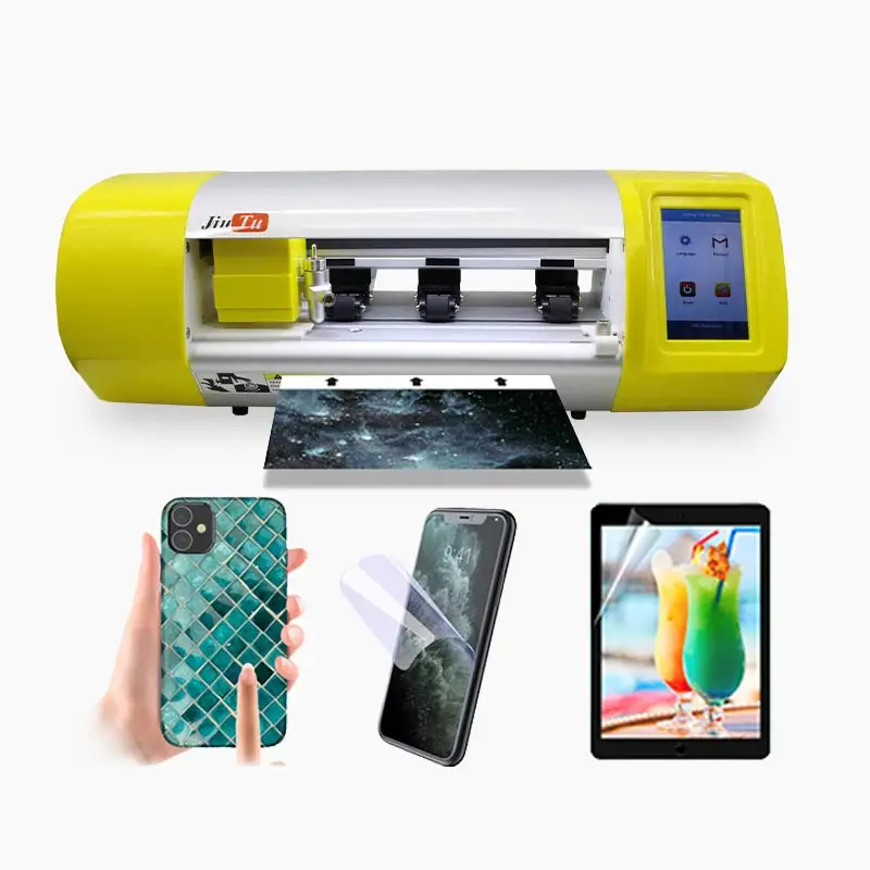 

For iPhone 12 11 Samsung S21 S20 LCD Touch TPU Protector Hydrogel Plotter Screen Film Cutting Machine, White