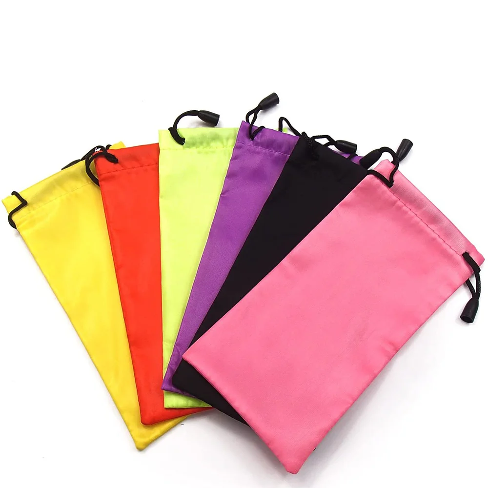 

Sunglasses Eyeglass Pouches Microfiber Soft Cloth Drawstring Bag Fashion Portable Glasses Cloth Bag, Customized design