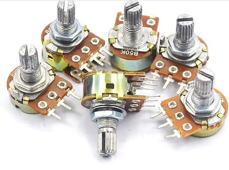 300 Degrees Turning Panel Mount 3 Pin 1k 10k Potentiometer with On/off ...