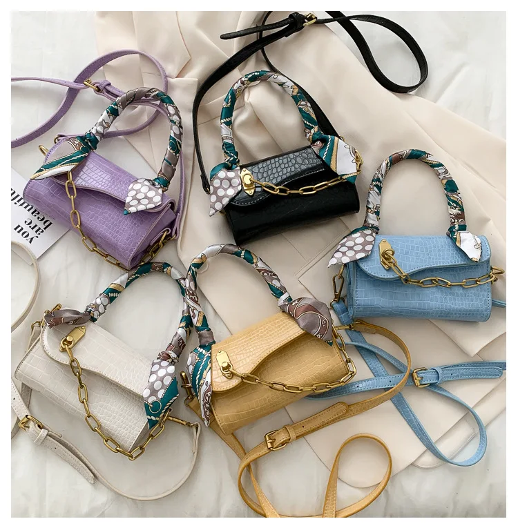 

2021 scarf purses luxury purses charm classic handbag women hand bags